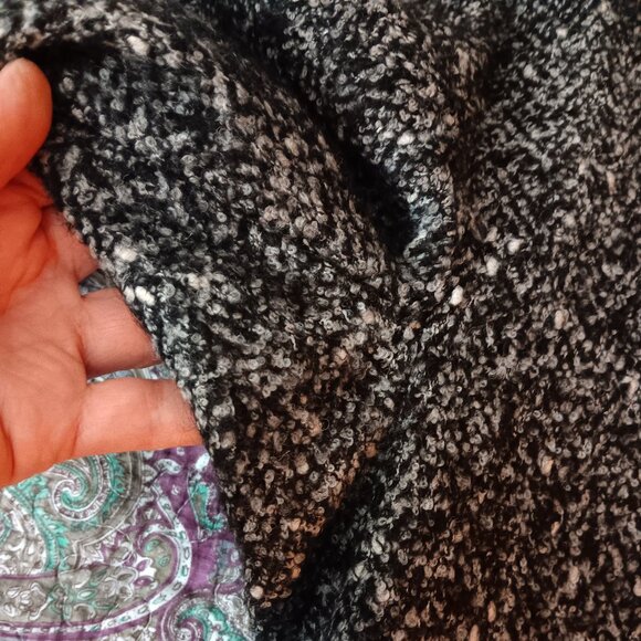 Cinzia Rocca Black and White Made in Italy Wool Alpaca Coat – sz 6 - Picture 11 of 11